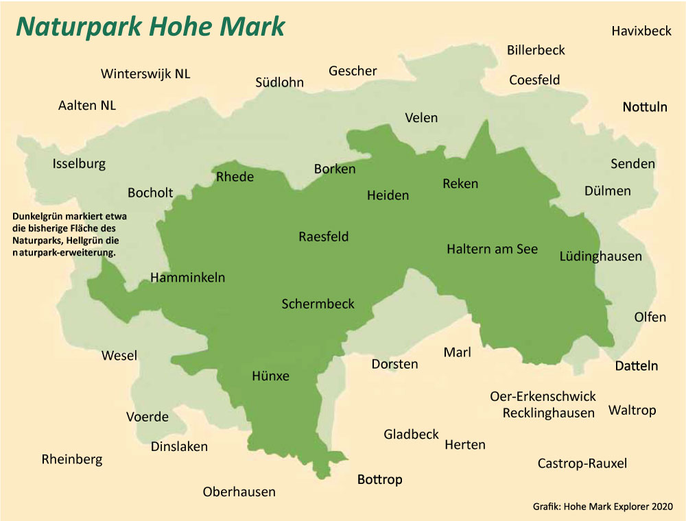 Karte Hohe Mark